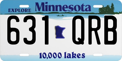 MN license plate 631QRB