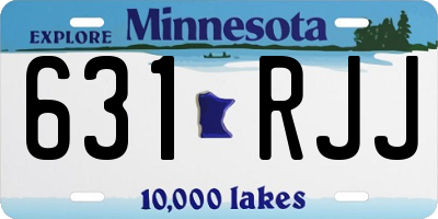 MN license plate 631RJJ
