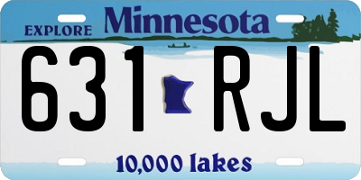 MN license plate 631RJL