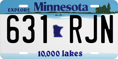 MN license plate 631RJN