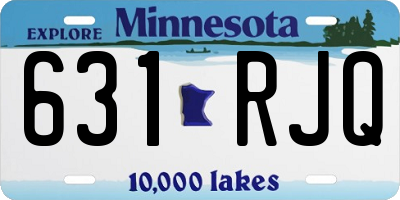 MN license plate 631RJQ