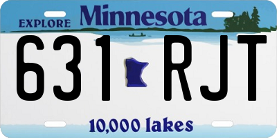 MN license plate 631RJT