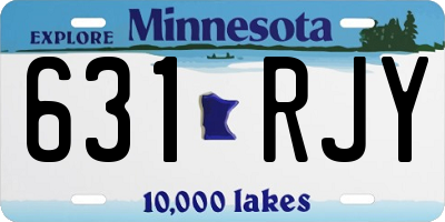 MN license plate 631RJY