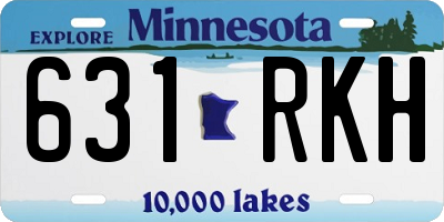MN license plate 631RKH