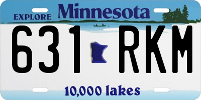 MN license plate 631RKM