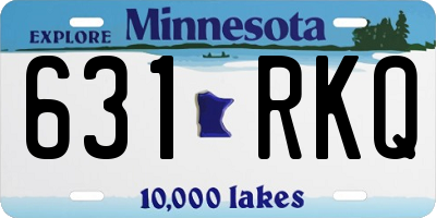 MN license plate 631RKQ