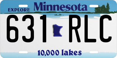 MN license plate 631RLC