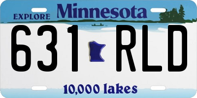 MN license plate 631RLD