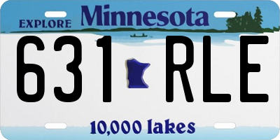 MN license plate 631RLE