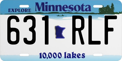 MN license plate 631RLF