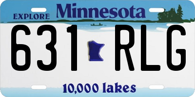 MN license plate 631RLG