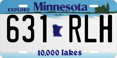 MN license plate 631RLH