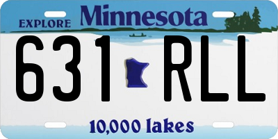 MN license plate 631RLL