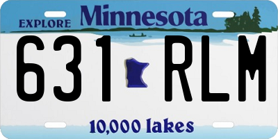 MN license plate 631RLM