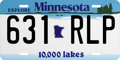MN license plate 631RLP