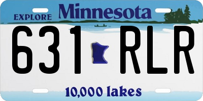 MN license plate 631RLR