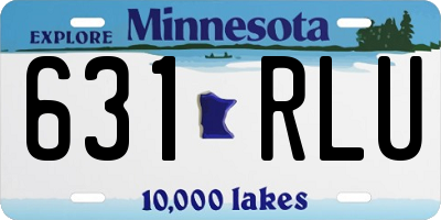 MN license plate 631RLU