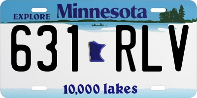 MN license plate 631RLV