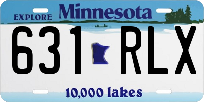 MN license plate 631RLX