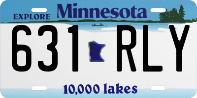 MN license plate 631RLY