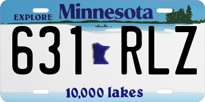 MN license plate 631RLZ