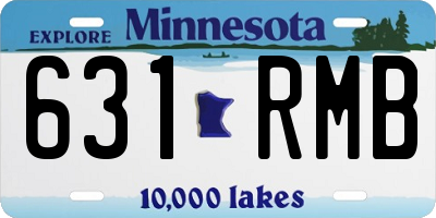MN license plate 631RMB