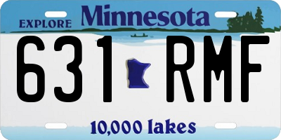 MN license plate 631RMF