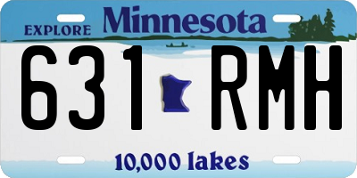 MN license plate 631RMH