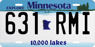 MN license plate 631RMI