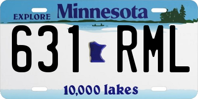 MN license plate 631RML