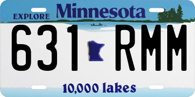 MN license plate 631RMM