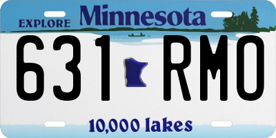 MN license plate 631RMO