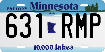 MN license plate 631RMP