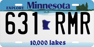 MN license plate 631RMR