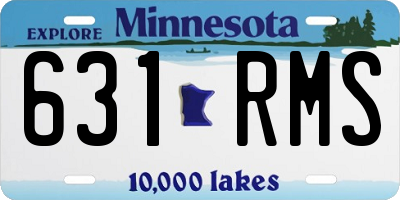 MN license plate 631RMS