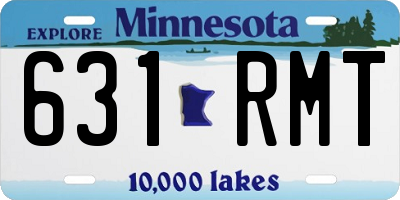 MN license plate 631RMT