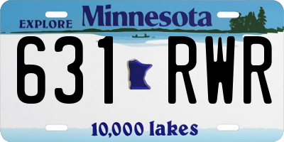 MN license plate 631RWR