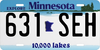 MN license plate 631SEH