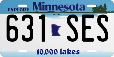MN license plate 631SES