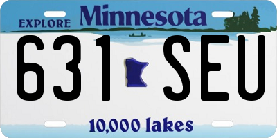 MN license plate 631SEU