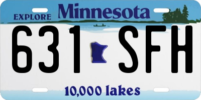 MN license plate 631SFH