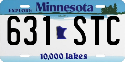MN license plate 631STC