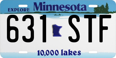 MN license plate 631STF