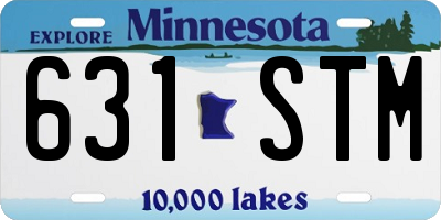 MN license plate 631STM