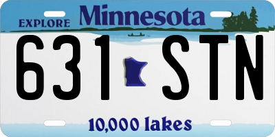 MN license plate 631STN