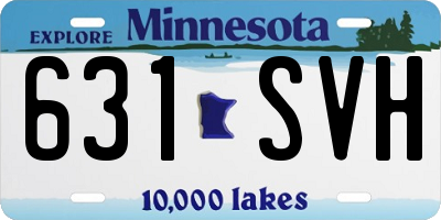 MN license plate 631SVH