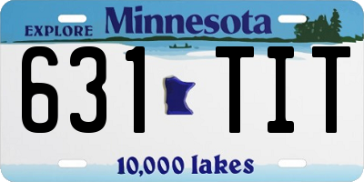 MN license plate 631TIT