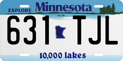 MN license plate 631TJL