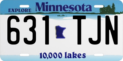 MN license plate 631TJN