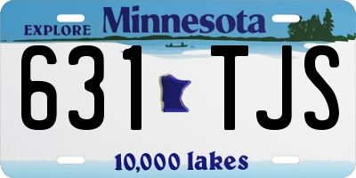 MN license plate 631TJS